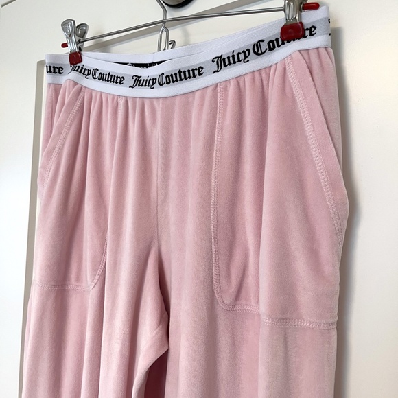 Juicy Couture Pink Velour Comfy Sleep/Lounge Wear Pants - Picture 5 of 9